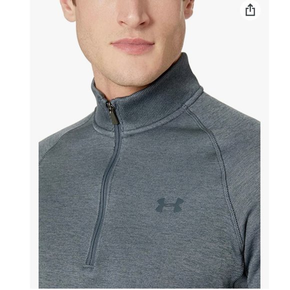 🌿Sale🌿 Under Armour Storm 1-4 Zip Sweater Storm Grey Men 1264965 008 - Picture 3 of 5